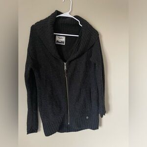 TNA Aritzia Shawl Collar Telluride Size XS Wool Zip Cargdigan Sweater NWOT